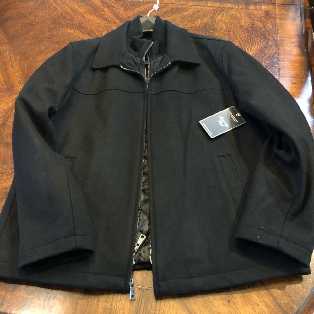 RoundTree and York Wool men’s wool coat.